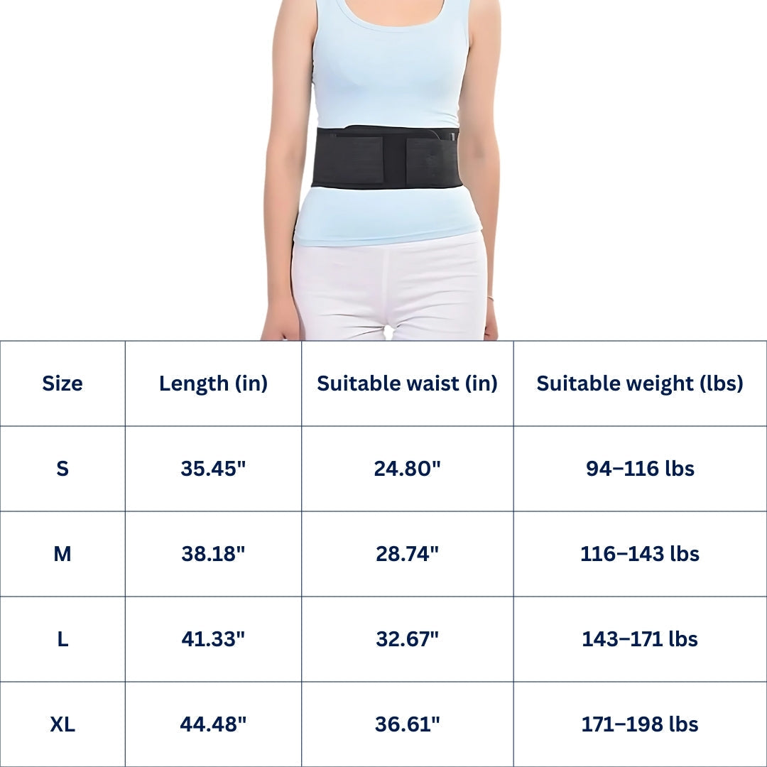 ReliefEase Magnetic Therapy Belt for Lower Back Pain | Natural Pain Relief - Daily Use - Injury Health - Muscle Pain Skanto