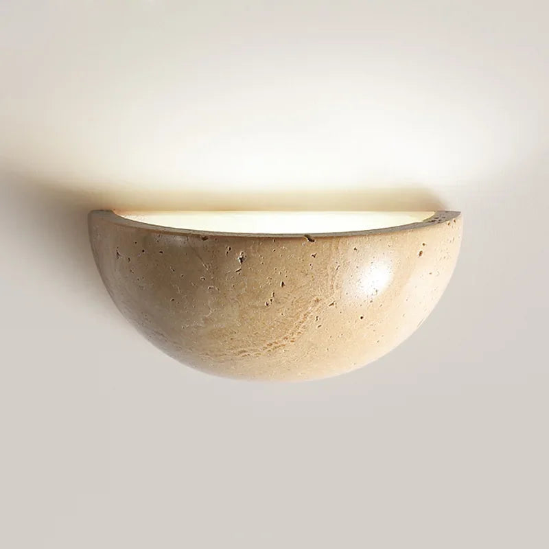 Stein Wall Light – Elegant LED Wall Lamp made of Natural Stone for Living Room and Bedroom | Bowlift
