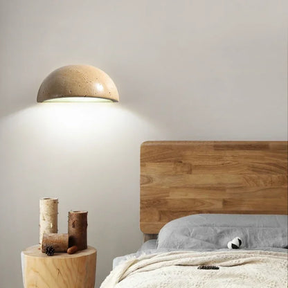 Stone Wall Lamp – Elegant LED Wall Lamp Made of Natural Stone for Living Room and Bedroom | Skanto