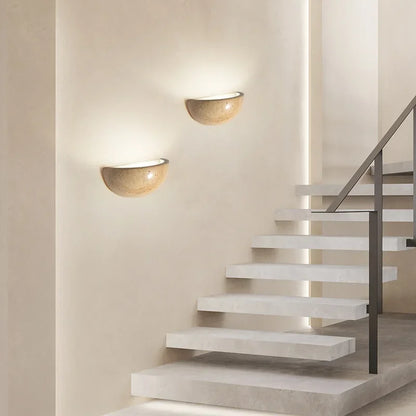 Stein Wall Light – Elegant LED Wall Lamp made of Natural Stone for Living Room and Bedroom | Bowlift