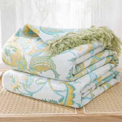 BowLift | Reverie Floral Tassel Cotton Blanket