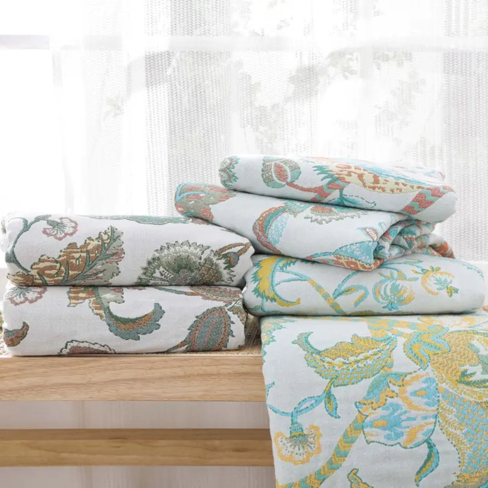 BowLift | Reverie Floral Tassel Cotton Blanket