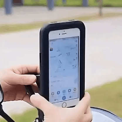 BowLift | Waterproof Bike Phone Holder | 360° Rotation, Touchscreen Access & Secure for All Weather Cycling