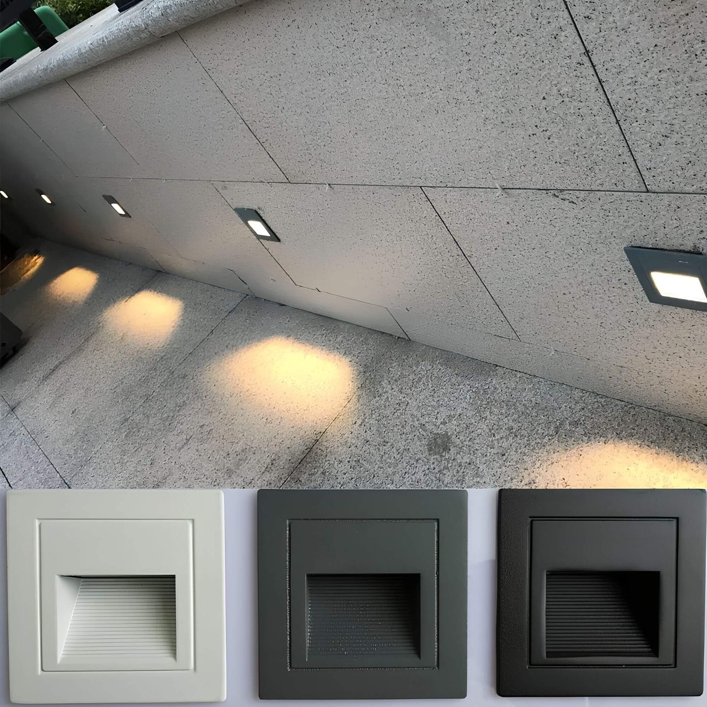 Elegant stair wall lamp for safety and atmosphere