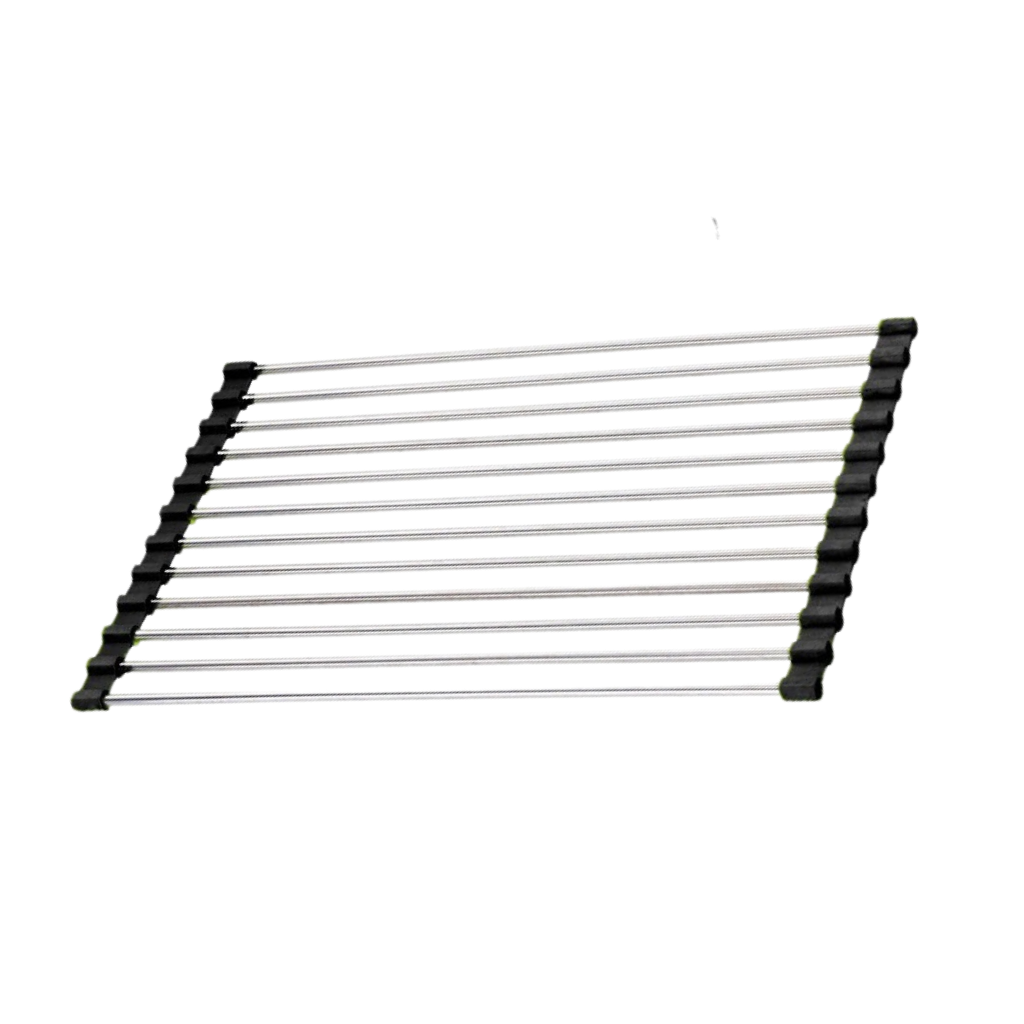 Roll-up Stainless Steel Rack for Dishes and Produce