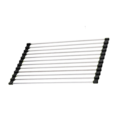 Roll-up Stainless Steel Rack for Dishes and Produce