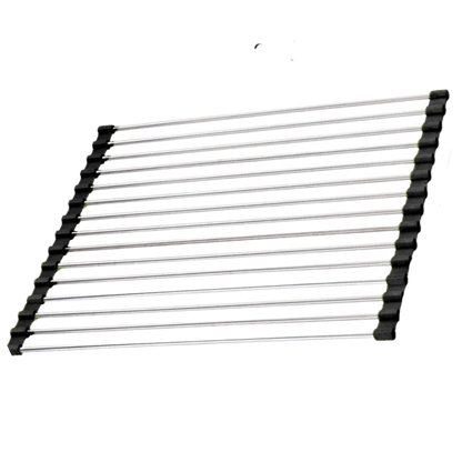 Roll-up Stainless Steel Rack for Dishes and Produce