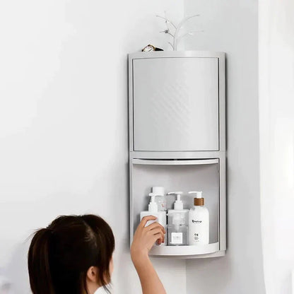 Rotatable Corner Bathroom Organizer Bowlift