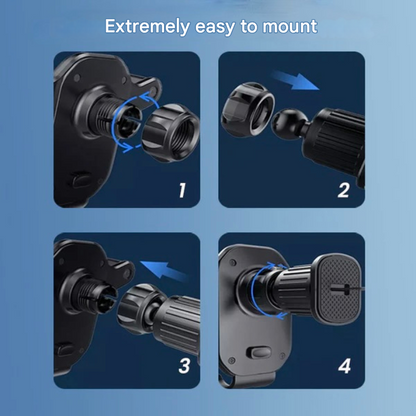 BowLift | SafeGrip Car Phone Holder – 360° Rotatable Air Vent Holder with Hook Lock