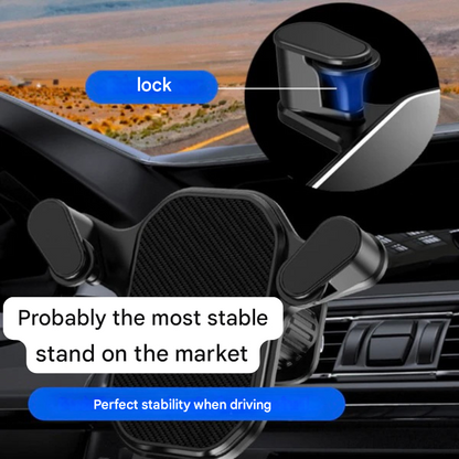 BowLift | SafeGrip Car Phone Holder – 360° Rotatable Air Vent Holder with Hook Lock