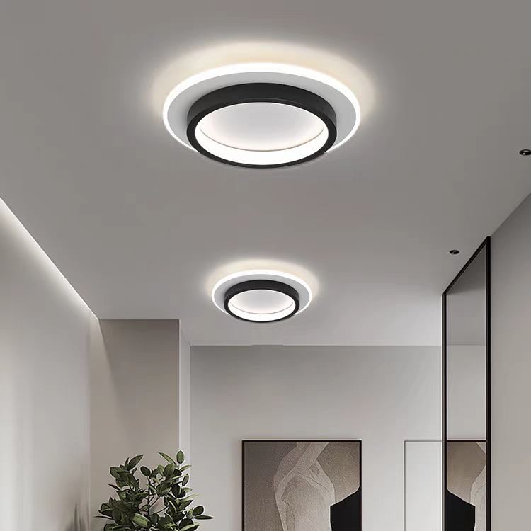 Round Metal Acrylic LED Ceiling Light | Karnz