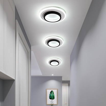 Round Metal Acrylic LED Ceiling Light | Karnz