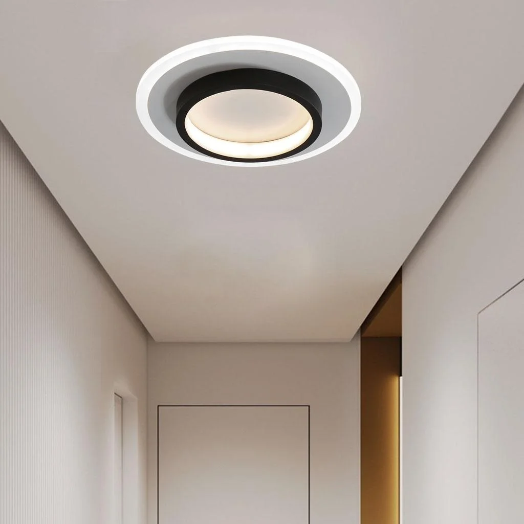 Round Metal Acrylic LED Ceiling Light | Karnz