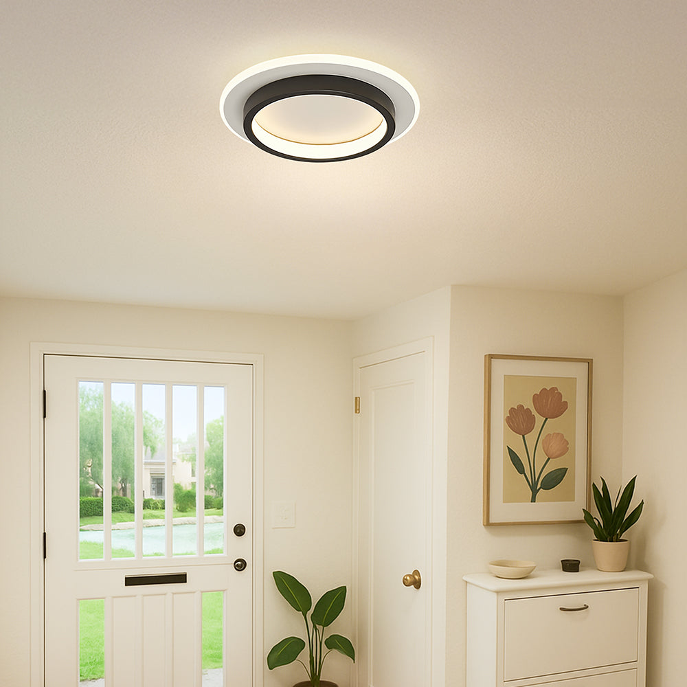 Round Metal Acrylic LED Ceiling Light | Karnz