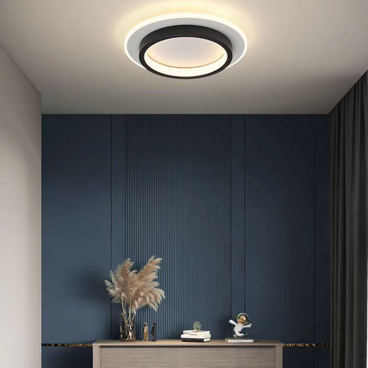 Round Metal Acrylic LED Ceiling Light | Karnz