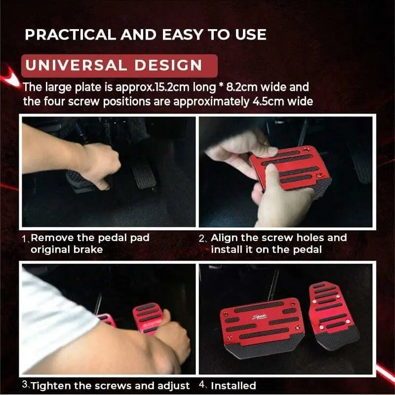BowLift | Non-slip car foot pedals – more grip & safety while driving