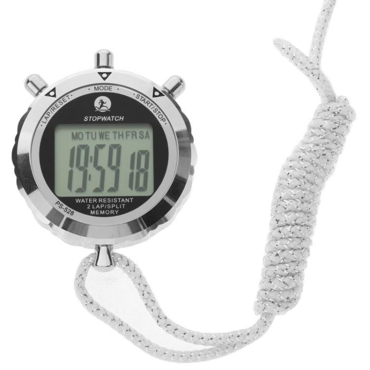 Brehn | PS528 Metal Stopwatch Professional Chronograph Handheld Digital LCD Sports Counter Timer with Strap