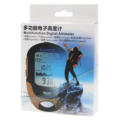 Skanto Skanto | SUNROAD Multi-Function LCD Digital Altimeter with Compass & Barometer & Thermometer & Hygrometer & Weather Forecast & LED Flashlight and Clock