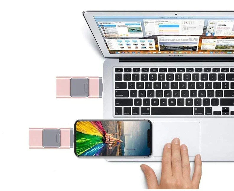 Skanto | DataFlex 4-in-1 Flash Drive – USB Storage for Phone, Tablet, and PC