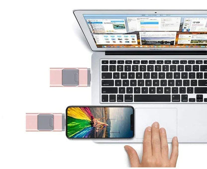 Skanto | DataFlex 4-in-1 Flash Drive – USB Storage for Phone, Tablet, and PC