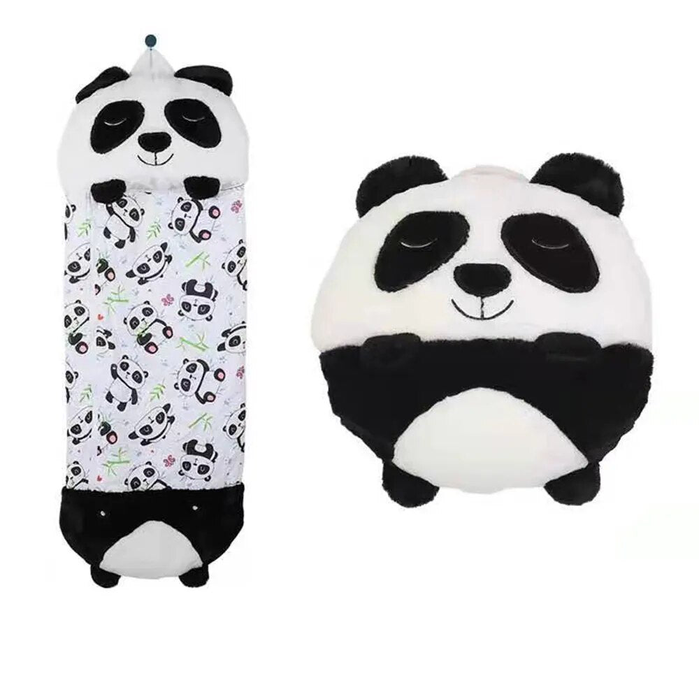 Plush toy and sleeping bag in one for warm, safe nights