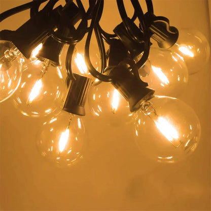 Skanto | G40 Light Bulbs, E12, 5 V, 110 V, 220 V, 1 W, Plastic Globe Bulbs, Light Sources, for Indoor and Outdoor Use, Patio, Home, Garden, Decoration, Warm White
