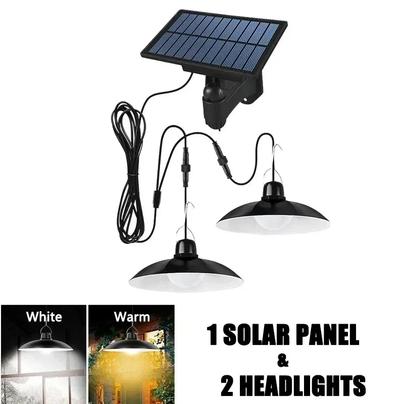 BowLift | Solivara Solar Chandelier | With Sensor & Remote Control | IP65 | Warm/Cold White | 10h Runtime
