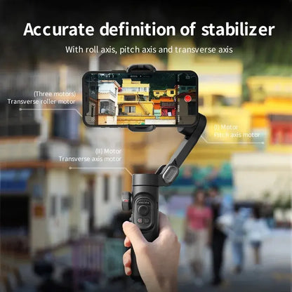 Skanto | 3-Axis Smartphone Gimbal Stabilizer with AI Tracking & Face Recognition - Alvion