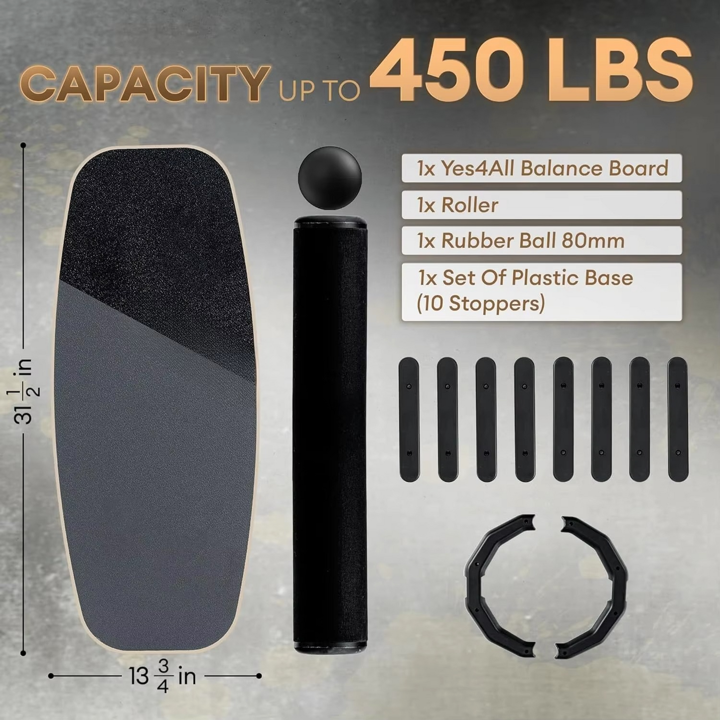 Skanto Skanto | 2-in-1 Balance Board Set with Roller & Ball – 9 Adjustable Modes Surf & Wobble Trainer