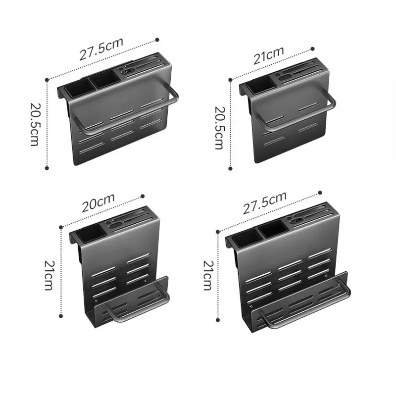 ChefSpace Wall-mounted Knife Holder with Storage for Cutting Boards – Stainless Steel Karnz