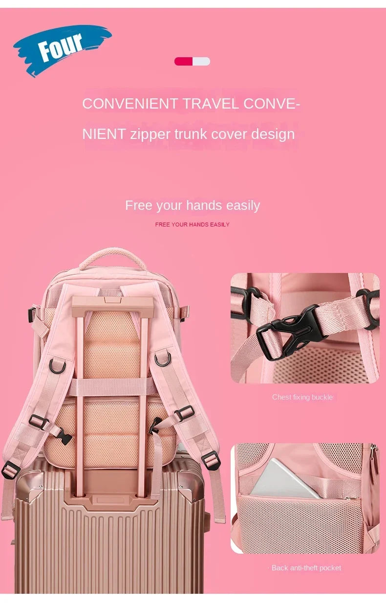 Skanto | Travel Carry-On Backpack with Shoe Compartment