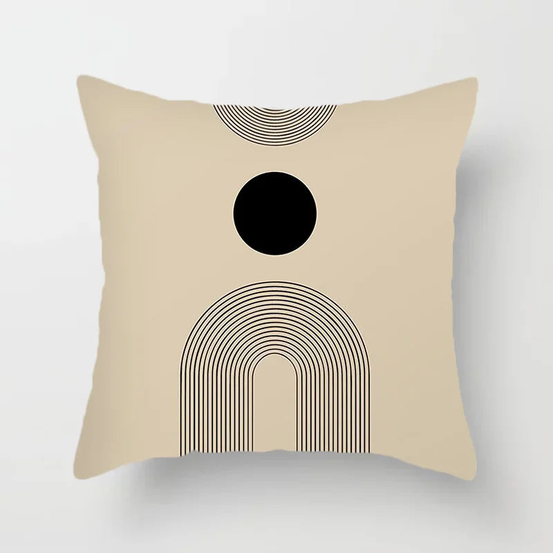 Modern Art Abstract Pattern Decorative Pillow Covers Creative Line Sofa Chair Cushion Cover Home Office Decor | Skanto