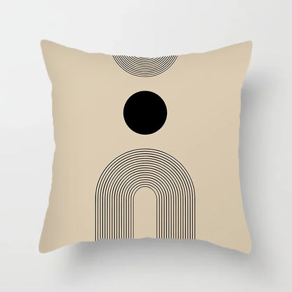 Modern Art Abstract Pattern Decorative Pillow Covers Creative Line Sofa Chair Cushion Cover Home Office Decor | Skanto