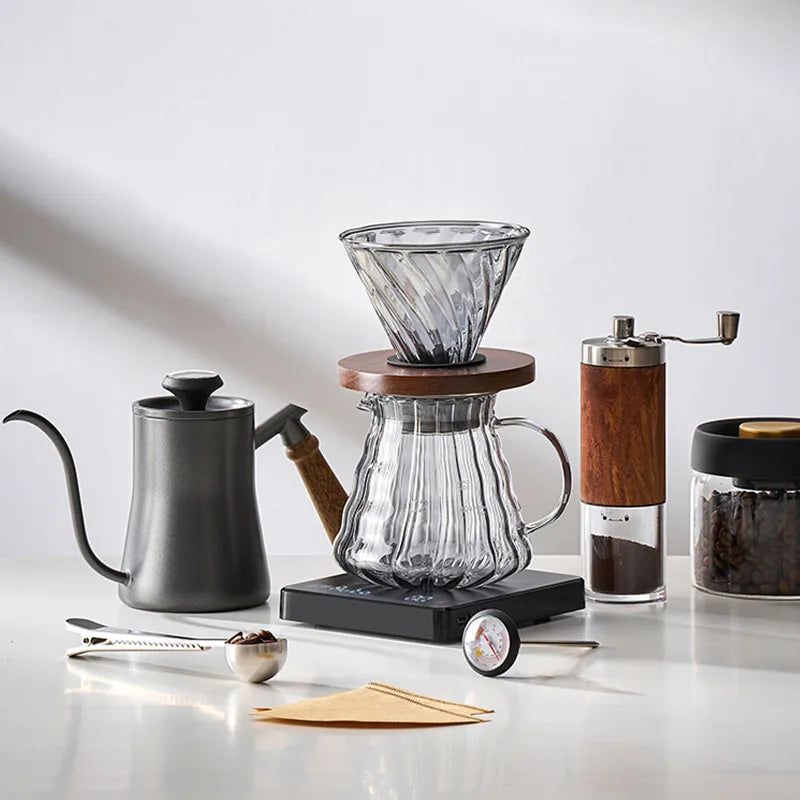 Skanto | GIANXI Hand Pour Kettle with Lid Drip Swan Neck Spout Coffee Water Kettle Long Spout Coffee Machine Coffee Accessories