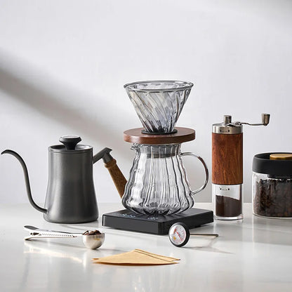 Skanto | GIANXI Hand Pour Kettle with Lid Drip Swan Neck Spout Coffee Water Kettle Long Spout Coffee Machine Coffee Accessories