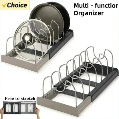 Extendable Pot Lid Holder & Pan Organizer | Karnz