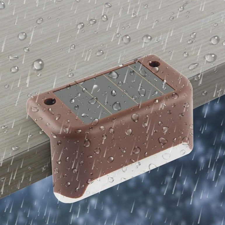 Skanto | Solar Step Light - Waterproof LED Outdoor Lighting for Paths, Decks, and Stairs - Solar Powered Garden Light