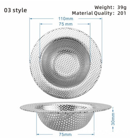 BowLift | Stainless Steel Sink Drain Catch All Strainer