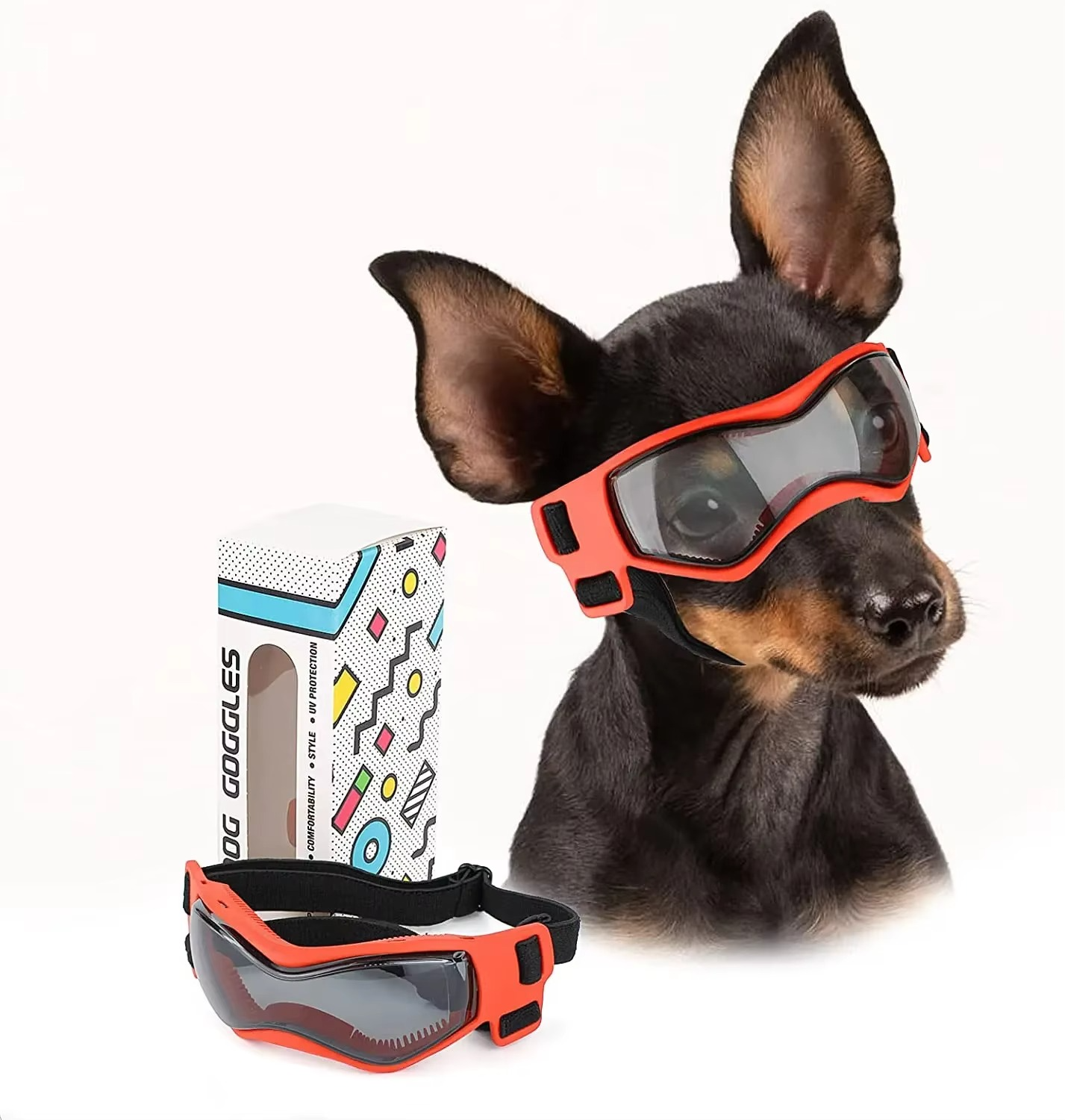 BowLift | Protective UV Sunglasses for Small Dogs with Adjustable Straps