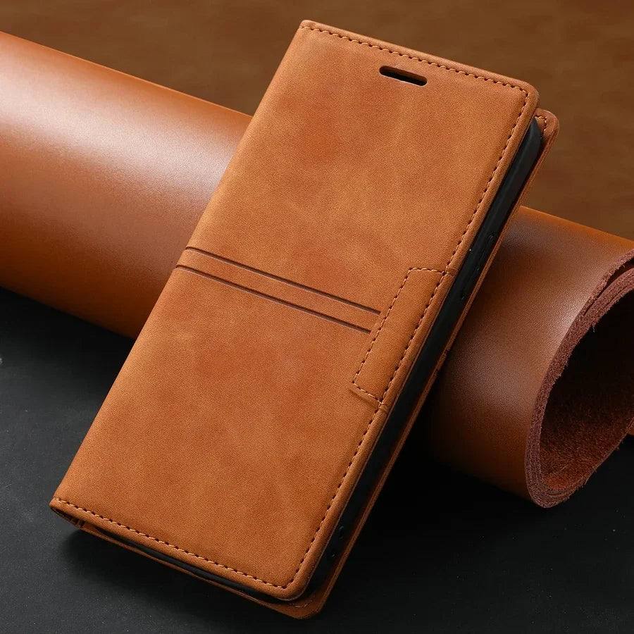 Karnz | Leather Wallet Case Flip Case - Google Pixel