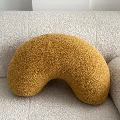 Nordic Bouclé Abstract Cushion – Minimalist Plush Pillow | Bowlift