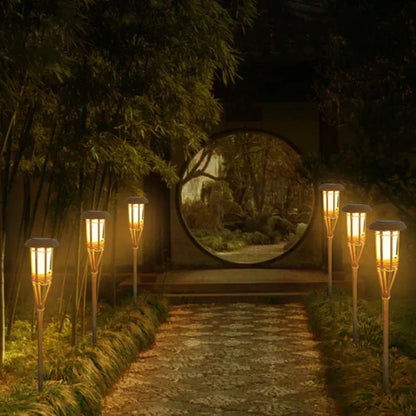 BowLift | 5-Piece Solar Torch Light Set – Flame Effect LED Garden Lights | Solar Powered & Weatherproof Outdoor Lighting
