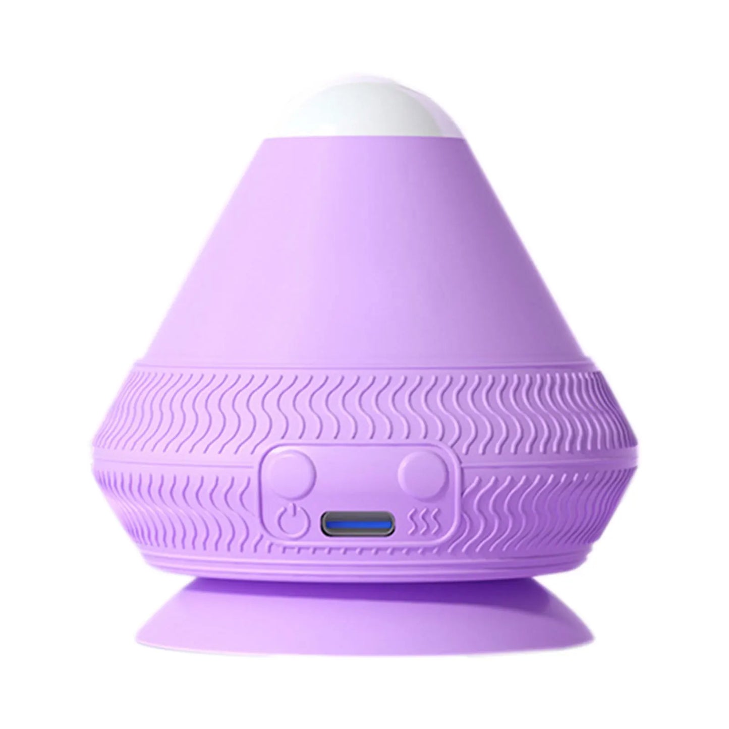 Skanto Skanto | FlexiVibe Massage Ball | USB Rechargeable | Heat & Vibration Therapy | Silicone | Portable & Self-Adhesive