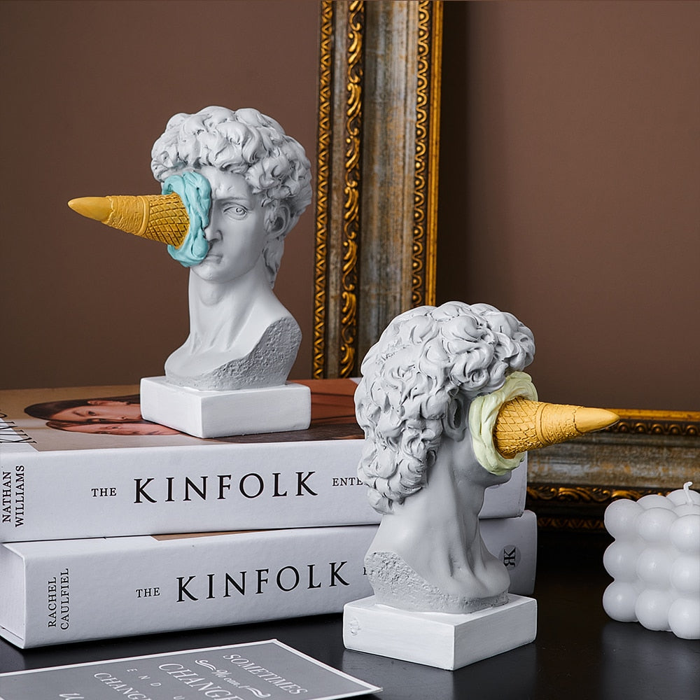 Frendorf | David Figurine with Ice Cream Home Decoration Sculpture