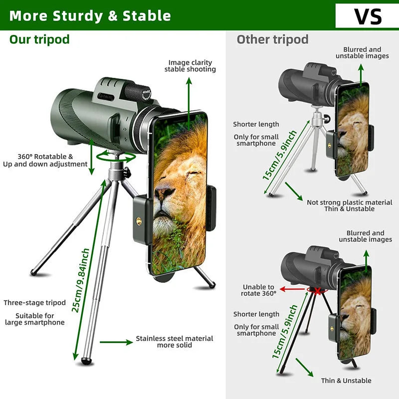 BowLift | Professional High Power Monocular Telescope