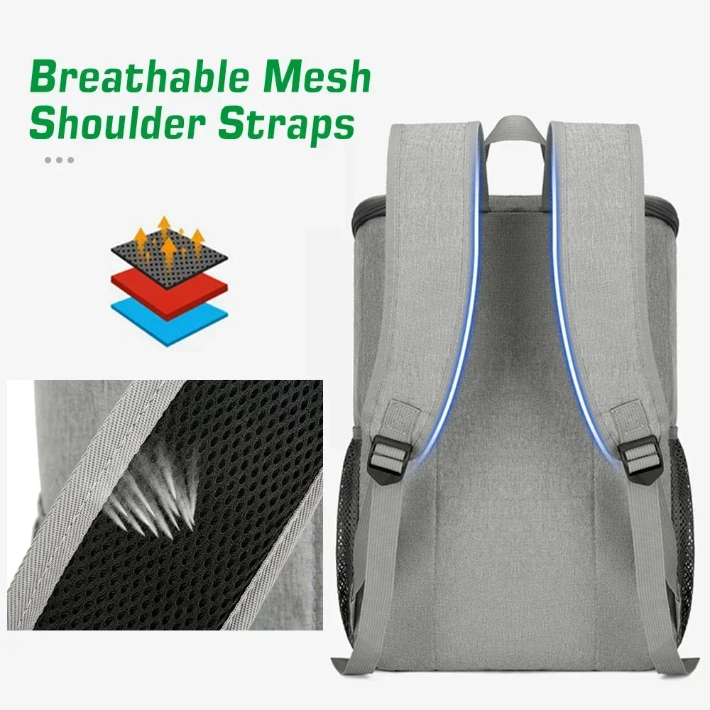 Skanto | FrostoPak Cooler Backpack 30L | Leakproof & Insulated | For Camping, Hiking & Picnics | Oxford Fabric