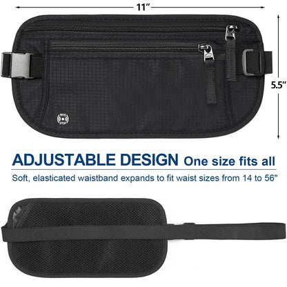 BowLift | SafeGuard Waist Bag | RFID Protection | Adjustable & Compact for Travel
