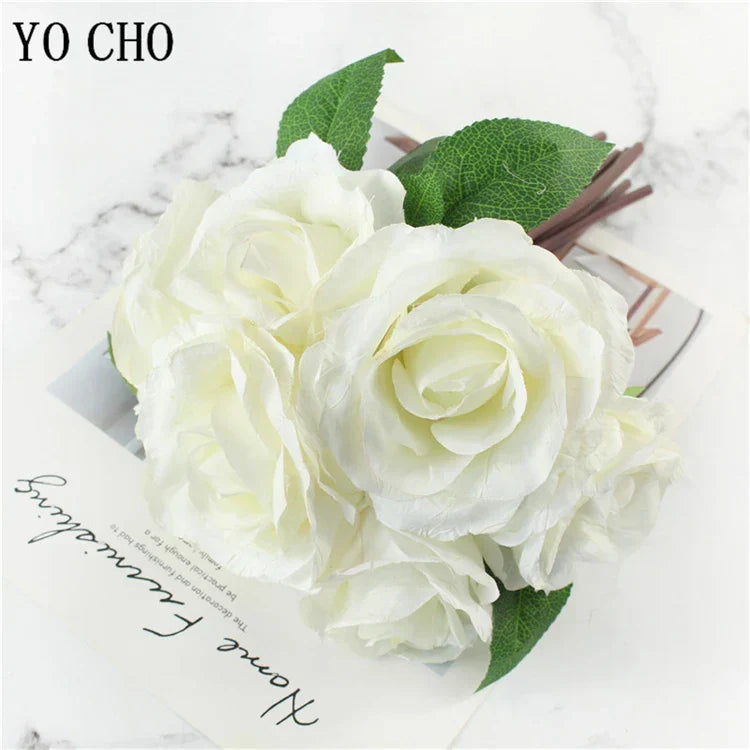 Skanto | Large Peony Silk Flower Bouquet Set