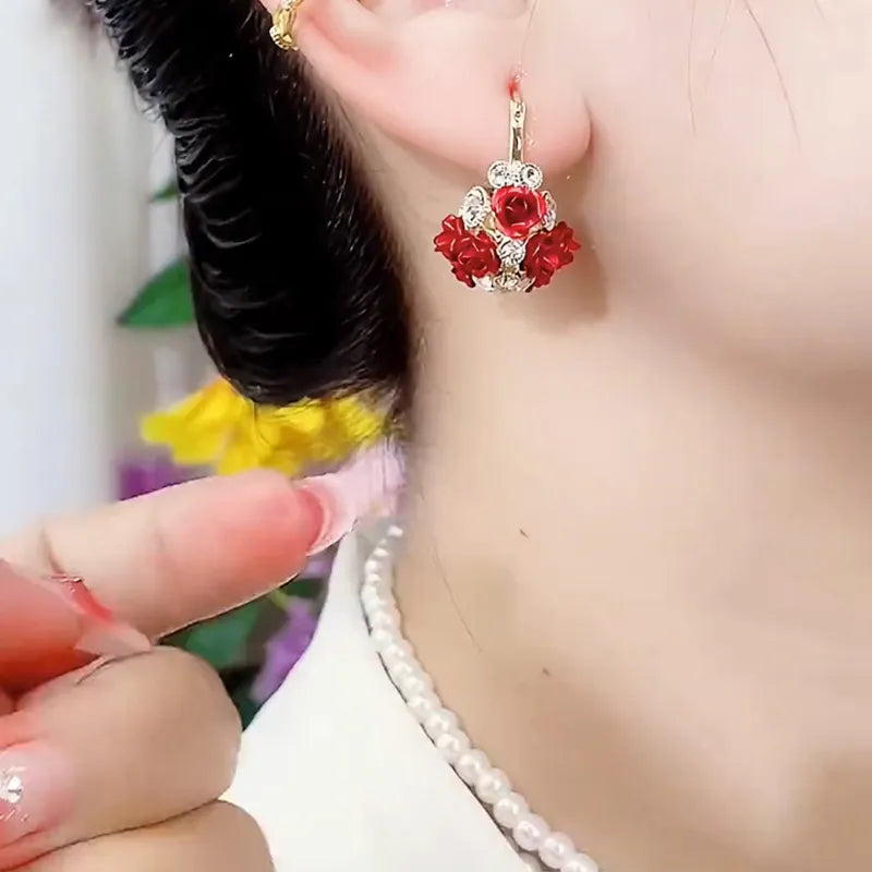 BowLift | Rose Romance Stylish Zircon Earrings