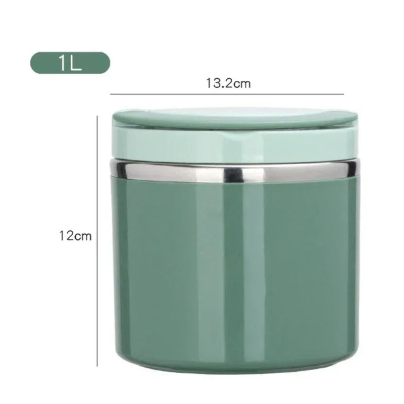 Skanto | Thermos Lunch Box | Stainless Steel Insulated Container | 630 ml / 1000 ml | With Handle & Leak-Proof